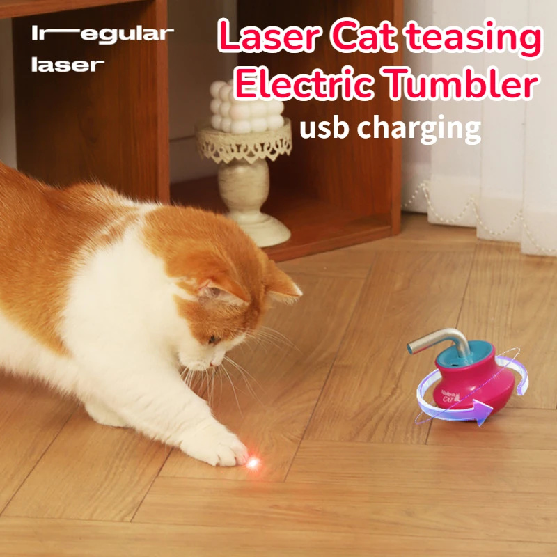 Laser Pointer Cat Toy Automatic - Inteligente automático laser gato brinquedo copo