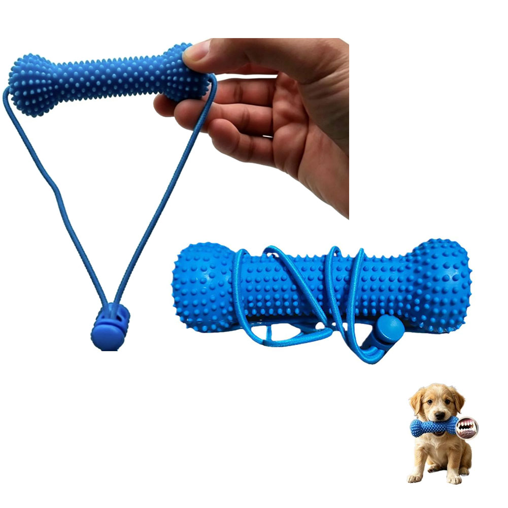 Teeth Cleaning Dog Chew Bone - Brinquedo para mastigar para limpeza dos