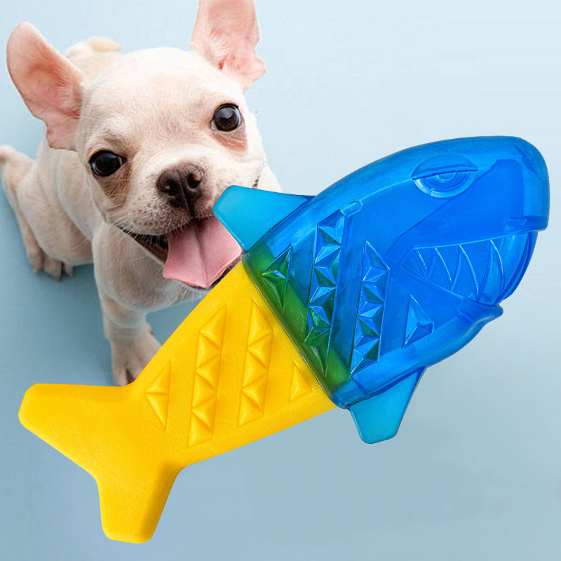 Teeth Cleaning Dog Chew Bone - Brinquedo Refrescante Congelável para Cães -
