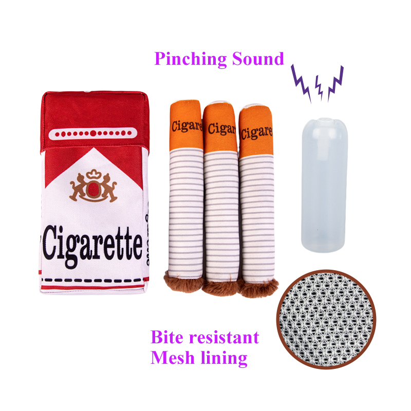 Cigarros brinquedo do cão imit - Interactive Squeaky Plush Dog Toy avaliação e preço