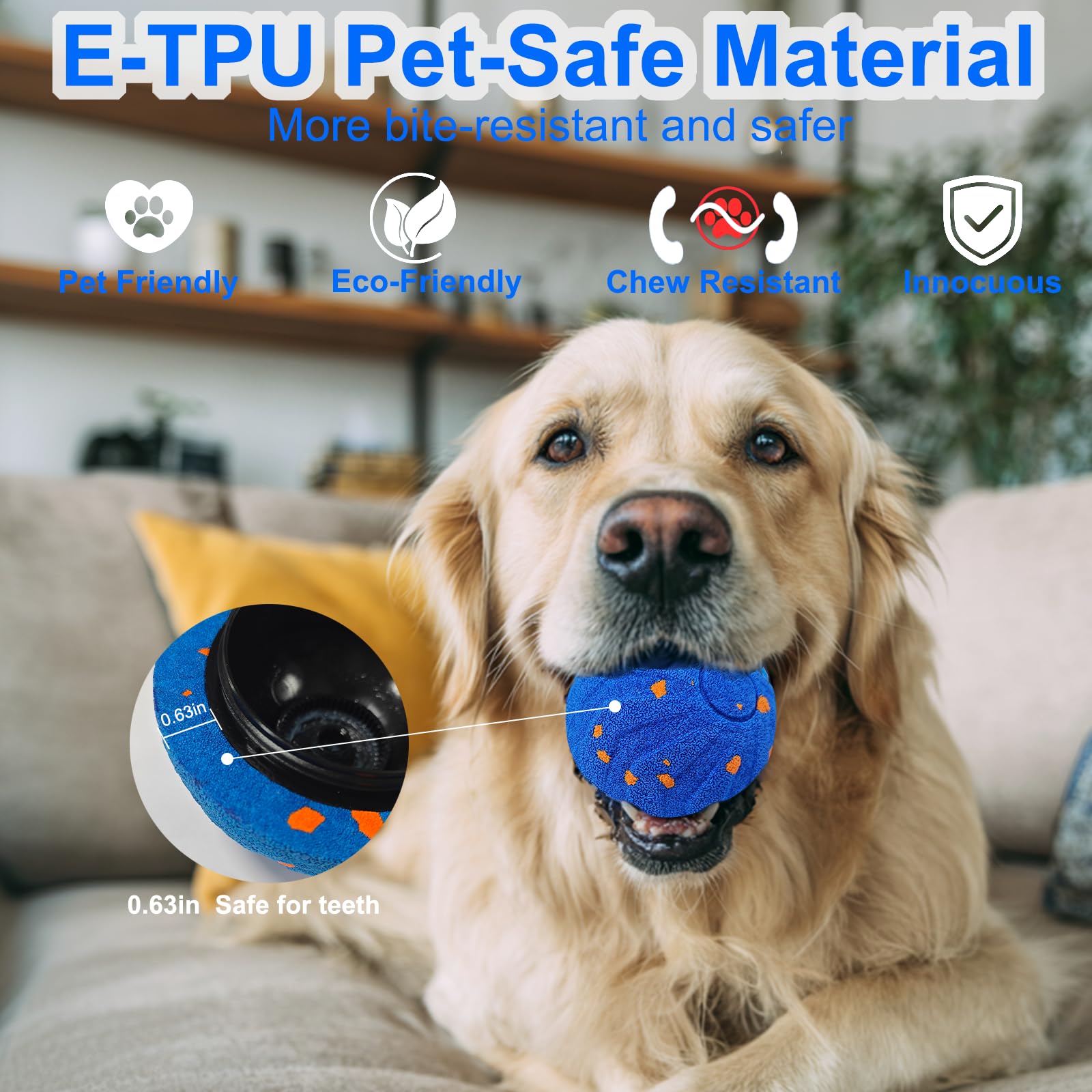 Bola interativa para cães, bri - Automatic Moving Dog Ball avaliação e preço