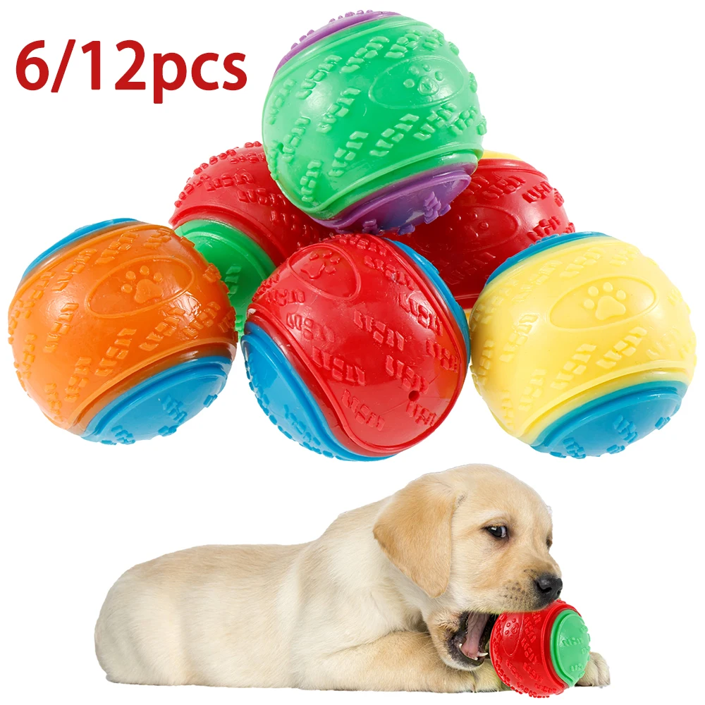 6/12 pçs cão bolas estridente  - Indestructible Dog Chew Toy avaliação e preço
