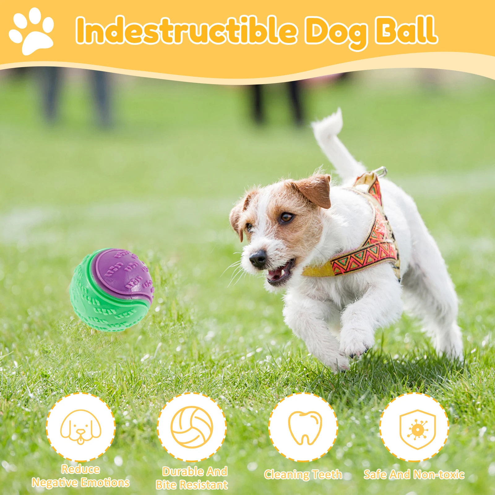 6/12 pçs cão bolas estridente  - Indestructible Dog Chew Toy avaliação e preço