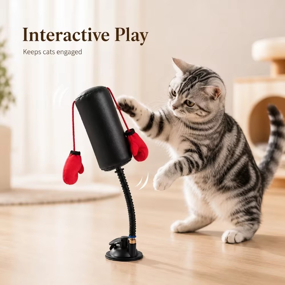 Brinquedo de Boxe para Gatos c - Interactive Squeaky Plush Dog Toy avaliação e preço