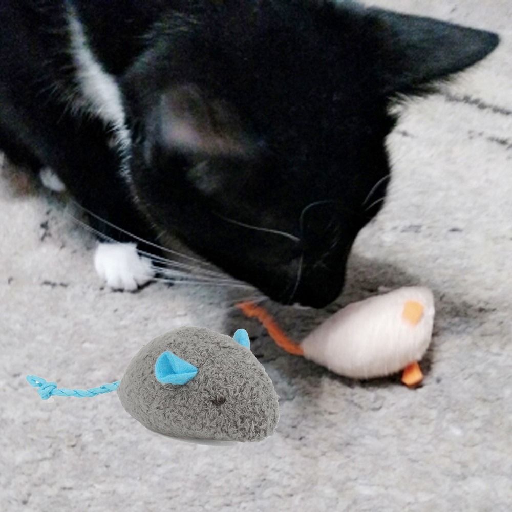 2 pçs engraçado pelúcia macio  - Catnip Interactive Plush Mouse avaliação e preço