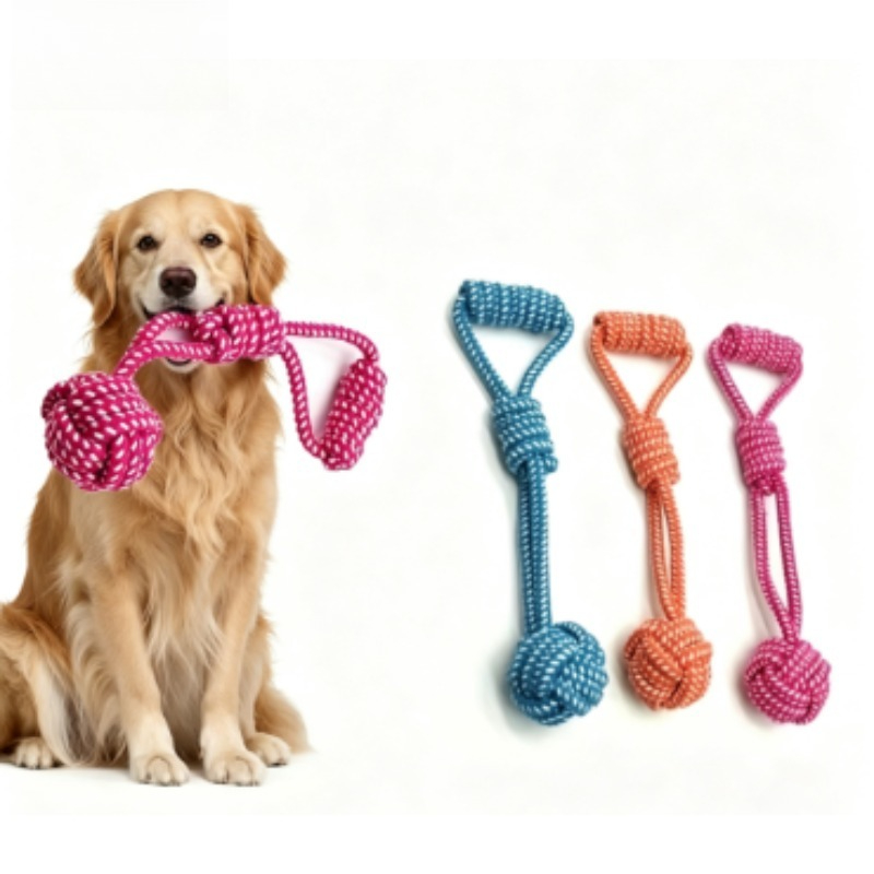 1 unidade de brinquedo de cord - Dog Rope Toy Aggressive Chewers avaliação e preço