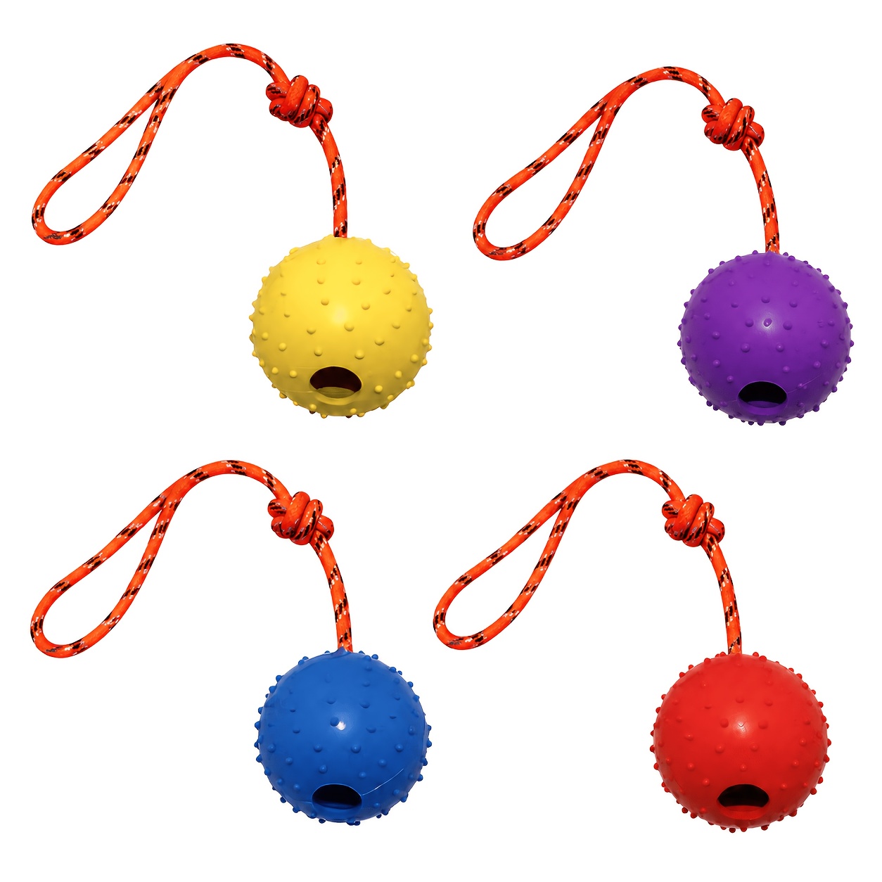 Conjunto de 2 Bolas de Borrach - Dog Rope Toy Aggressive Chewers avaliação e preço